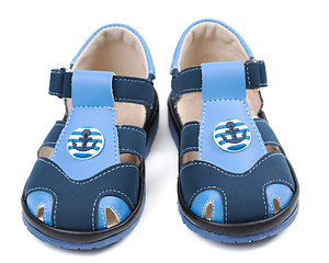 Image showing Child's sandals on a white background