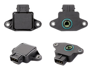 Image showing Collage of four throttle position sensor