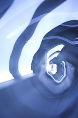 Image showing chaotic abstract blue background