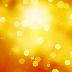 Image showing Glittery gold Christmas background. EPS 10