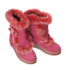 Image showing Women winter boots, isolated