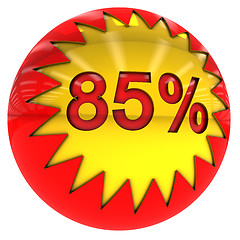 Image showing ball with Eighty five percent