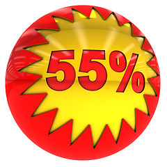 Image showing ball with Fifty five percent