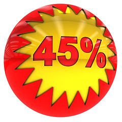 Image showing ball with forty five percent