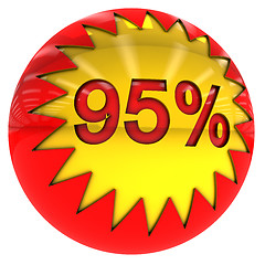 Image showing ball with Ninety five percent