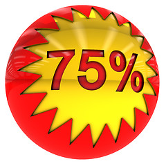 Image showing ball with Seventy five percent