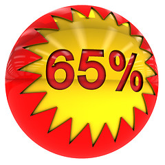 Image showing ball with Sixty five percent