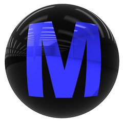 Image showing ball with the letter M