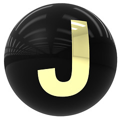 Image showing ball with the letter J