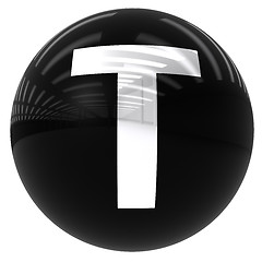 Image showing ball with the letter T