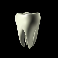 Image showing White teeth maked in mesh