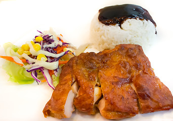 Image showing Grilled Chicken Rice