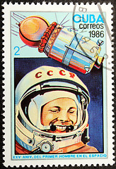 Image showing Yuri Gagarin 1986