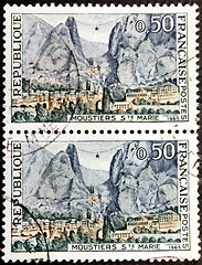 Image showing Moustiers-Sainte-Marie Stamp