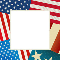 Image showing Independence Day flag card