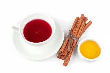 Image showing berries  tea