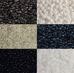 Image showing Black and white beads