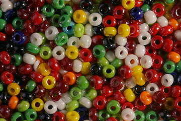 Image showing Multi-colored bright beads