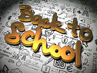 Image showing Back to School Background with Handwritten Characters.