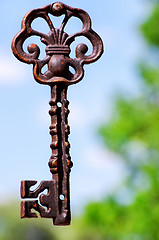 Image showing Old iron key