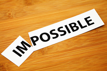 Image showing Impossible or possible