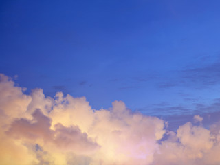 Image showing Sunset cloud