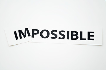 Image showing Impossible or possible 