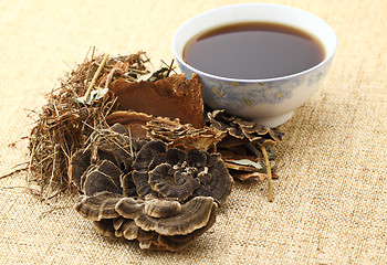 Image showing Chinese herbal medicine with ingredient  