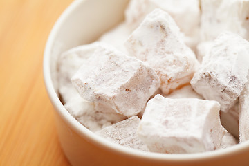 Image showing Turkish candy on table