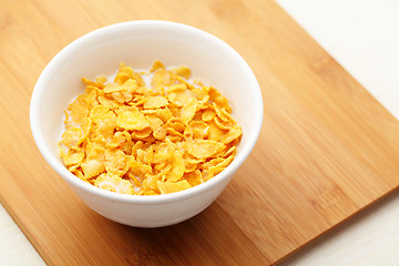 Image showing Corn flake in bowl