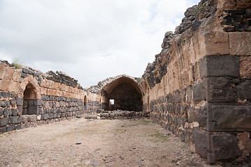 Image showing Belvoir castle ruins in Galilee