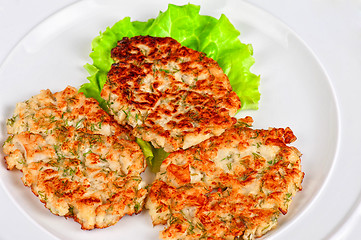 Image showing cauliflower cutlets with apples