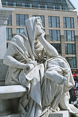 Image showing Allegory of Philosophy of Schiller Monument in Berlin