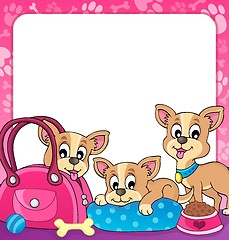 Image showing Frame with dog theme 3