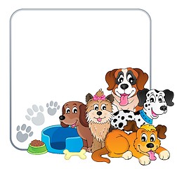 Image showing Frame with dog theme 2