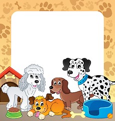 Image showing Frame with dog theme 1