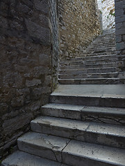 Image showing Street of stairs