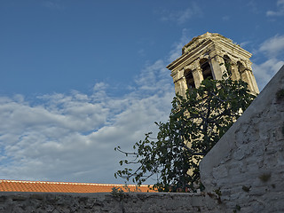 Image showing Medieval mediterranean garden