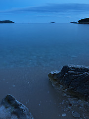 Image showing Beach in dusk