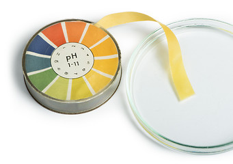 Image showing Litmus paper and beaker