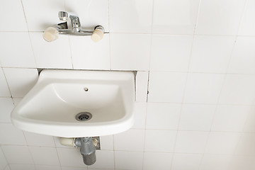 Image showing Sink and pipes