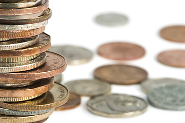 Image showing Stacks of coins