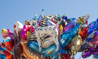 Image showing Balloons filled with helium