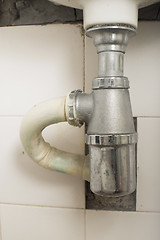 Image showing Sink and pipes