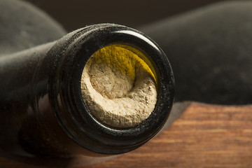 Image showing Wine bottles on shelf