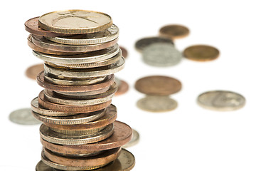 Image showing Stacks of coins