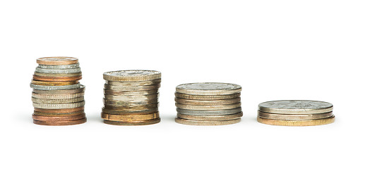 Image showing Stacks of coins