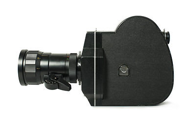 Image showing Old vintage cine-camera