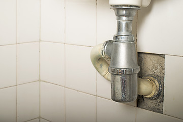 Image showing Sink and pipes