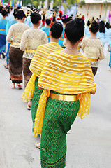 Image showing Women in traditional Thai dress